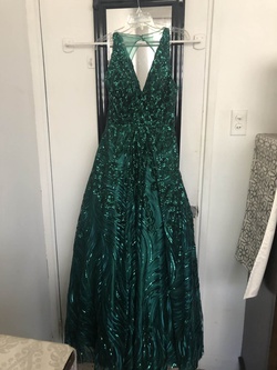 Jovani Green Size 2 Prom Ball gown on Queenly