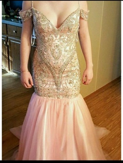 Sherri Hill Pink Size 6 Mermaid Dress on Queenly