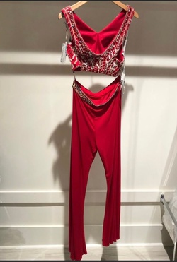 Red Size 4 Romper/Jumpsuit Dress on Queenly