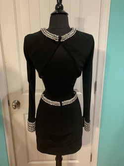 Rachel Allan Black Size 2 Jewelled Homecoming Cocktail Dress on Queenly