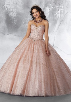 Style 89199 Mori Lee Gold Size 2 Pattern Quinceanera Tall Height Ball gown on Queenly