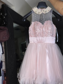 Fabuluxe Couture Pink Size 2 Tulle Sheer Ball gown on Queenly