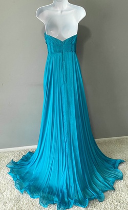 Mac Duggal Blue Size 10 Tulle Macduggal Side Slit A-line Dress on Queenly