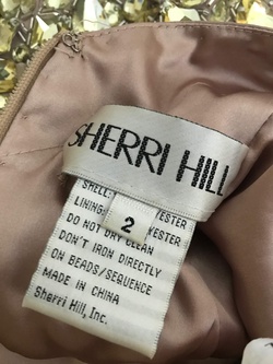 Sherri Hill Gold Size 2 Shiny Pageant Tall Height Cocktail Dress on Queenly