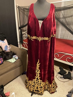 Red Size 26 Straight Dress on Queenly