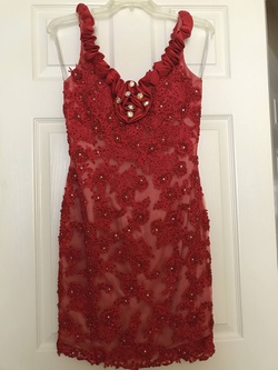 Sherri Hill Red Size 4 Cocktail Dress on Queenly