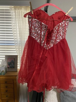 narianna Red Size 2 Pageant Euphoria Cocktail Dress on Queenly