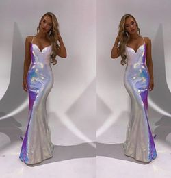 Style 6525 Portia and Scarlett Multicolor Size 2 Shiny Silver Prom A-line Dress on Queenly