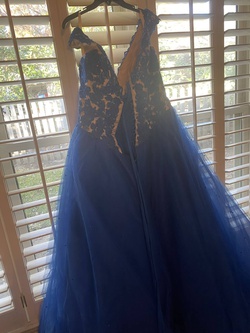 MoriLee Royal Blue Size 20 Pageant Prom Ball gown on Queenly
