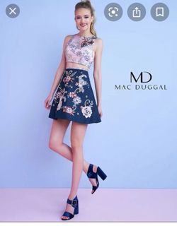 Mac Duggal Multicolor Size 6 Macduggal Floor Length A-line Dress on Queenly