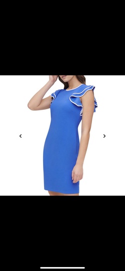 Tommy Hilfiger Blue Size 4 Medium Height Cocktail Dress on Queenly