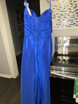 Jolene collection Blue Size 12 Military Floor Length A-line Dress on Queenly