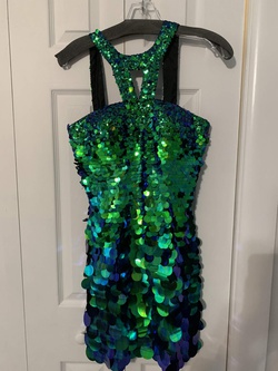Sherri Hill Multicolor Size 4 Euphoria Midi Cocktail Dress on Queenly