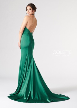 Style CL19824 Colette Blue Size 00 Train Prom Side slit Dress on Queenly