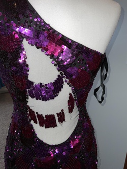 Primavera Purple Size 2 Sequin Prom Straight Dress on Queenly