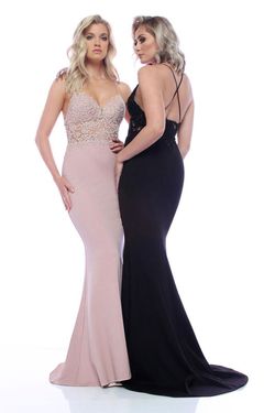 Style 31539 Zoey Grey Black Size 6 Prom Lace Mermaid Dress on Queenly
