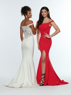 Style 31304 Zoey Grey Red Size 8 Mermaid Tall Height Side slit Dress on Queenly