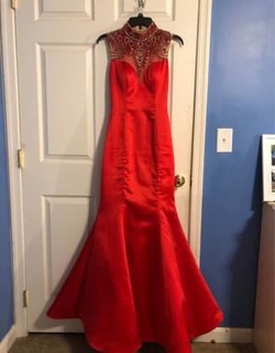 Renaissance Bridals Red Size 2 Custom Short Height Mermaid Dress on Queenly
