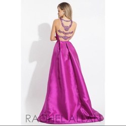 Rachel Allan Pink Size 0 Fun Fashion Pageant Cut Out Overskirt Jumpsuit Dress on Queenly