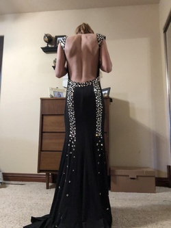 Jovani Black Size 2 Prom Straight Dress on Queenly