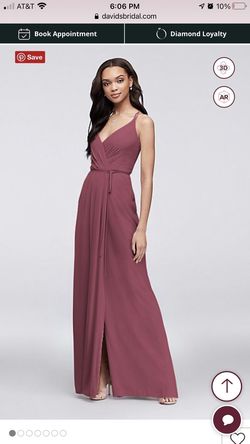 David's Bridal Red Size 4 Bridesmaid A-line Dress on Queenly