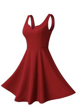 Red Size 6 A-line Dress on Queenly