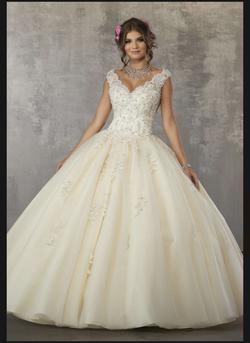 Style 60033 MoriLee Nude Size 8 Quinceanera Mori Lee Ball gown on Queenly