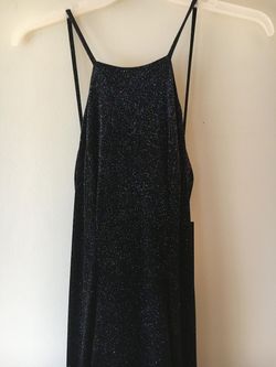 Jovani Black Size 4 Shiny Navy 50 Off Mermaid Dress on Queenly