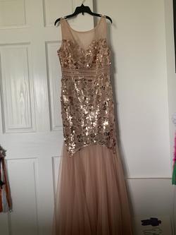 Ever Pretty Pink Size 6 Tulle Shiny Prom Mermaid Dress on Queenly