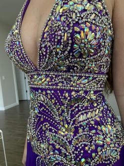 Purple Size 0 Side slit Dress on Queenly