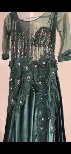 Dubai Green Size 6 Tall Height Train Dress on Queenly