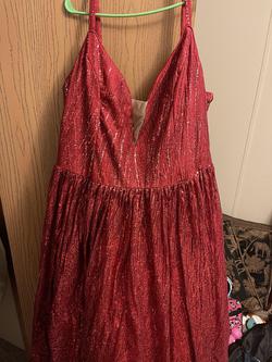 Lilians Red Size 24 Shiny Corset Ball gown on Queenly