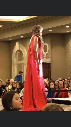 Sherri Hill Red Size 6 Cape Custom Straight Dress on Queenly