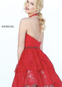Sherri Hill Red Size 6 Homecoming Holiday Cocktail Dress on Queenly