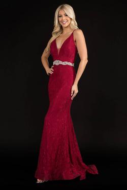 Style 2295 Nina Canacci Red Size 6 Tall Height Burgundy Prom Straight Dress on Queenly