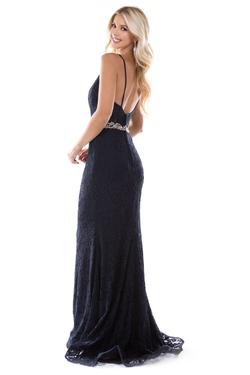 Style 2295 Nina Canacci Blue Size 6 Tall Height Prom Straight Dress on Queenly