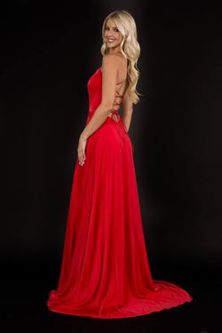 Style 6548 Nina Canacci Red Size 0 Holiday Tall Height Prom Side slit Dress on Queenly