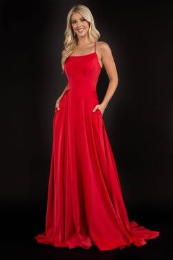 Style 6548 Nina Canacci Red Size 0 Holiday Tall Height Prom Side slit Dress on Queenly