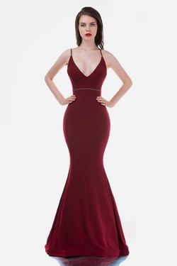 Style 2246 Nina Canacci Red Size 12 Corset Burgundy Prom Mermaid Dress on Queenly