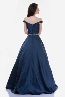 Style 2258 Nina Canacci Blue Size 8 Tall Height Prom Ball gown on Queenly