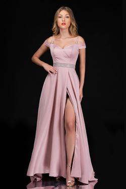 Style 6536 Nina Canacci Pink Size 14 Tall Height Prom Side slit Dress on Queenly