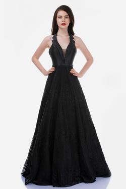 Style 7030 Nina Canacci Black Size 4 Tall Height Prom A-line Dress on Queenly