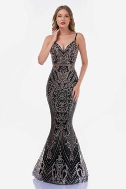 Style 8173 Nina Canacci Black Size 4 Tall Height Prom Mermaid Dress on Queenly