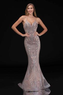Style 8175 Nina Canacci Gold Size 10 Pageant Tall Height Prom Mermaid Dress on Queenly