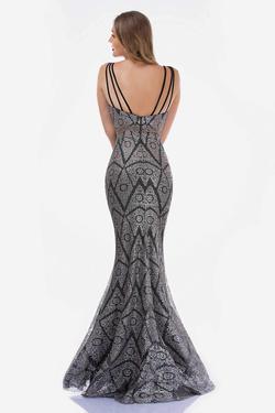 Style 8181 Nina Canacci Black Size 0 Floor Length Rose Gold Mermaid Dress on Queenly