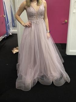 Amarra Purple Size 8 Prom Ball gown on Queenly