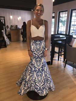 Sherri Hill Multicolor Size 4 Floor Length Print Prom Mermaid Dress on Queenly