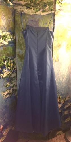 David's Bridal Blue Size 2 Strapless Prom Ball gown on Queenly