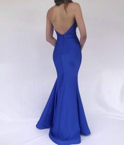 Jessica Angel Blue Size 4 Prom Mermaid Dress on Queenly