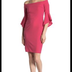 Bebe Red Size 2 Graduation Holiday Straight Cocktail Dress on Queenly